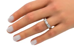 18ct White Gold Diamond Engagement Ring 0.25ct 6.4g