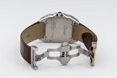 Cartier Santos 100 XL 38mm x 51mm Brown Leather W20077X7/2656 2007
