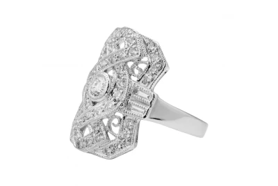 Platinum Diamond Ring 0.98ct 8.3g