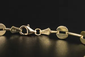 9ct Yellow Gold Bracelet 7.5" 5.4g