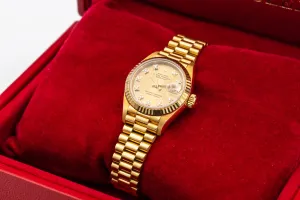 Rolex Lady DateJust 26mm 18ct Yellow Gold Presidential 69178 1994