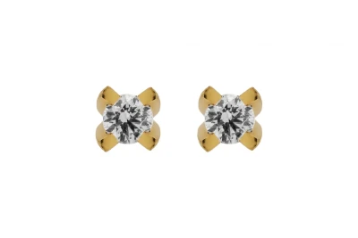 9ct Yellow Gold Diamond Stud Earrings 0.20ct