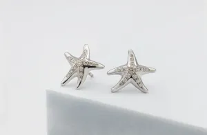 18ct White Gold Tiffany & Co. Elsa Peretti Vintage Diamond Starfish Studs 0.30ct