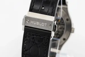 Hublot Classic Fusion Skeleton 45mm Black Crocodile Leather 515.NX.0170.LR 2017