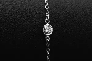 Tiffany & Co. Elsa Peretti Diamond By The Yard Bracelet In Platinum 0.15ct