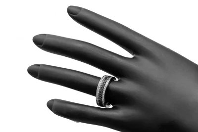14ct White Gold Diamond Eternity Ring 2.00ct G/Black VS