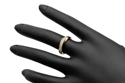 9ct Yellow Gold Ladies Diamond Wedding Band 0.22ct