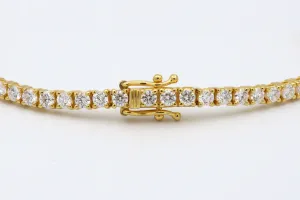18ct Yellow Gold Diamond Bracelet 9.3g