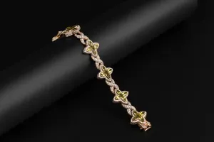 9ct Rose Gold Lab Diamond Bracelet 10.10ct 8"