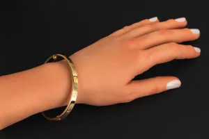 Cartier Classic LOVE Bracelet 18ct Yellow Gold Size 19 6.1mm With Screwdriver