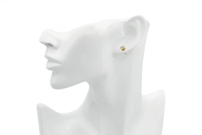 18ct Yellow Gold Diamond Stud Earrings 0.50ct IDGL Certified