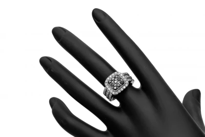 9ct White Gold Diamond Ring