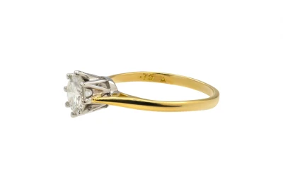 18ct Yellow Gold 0.75ct Diamond Engagement Ring 2.4g