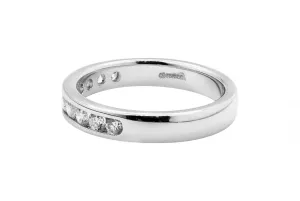 18ct White Gold Diamond Eternity Wedding Band 1ct