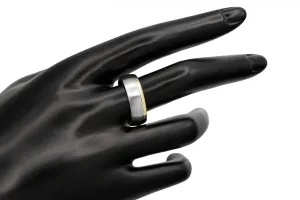 9ct White & Yellow Gold Two-Tone Wedding Ring 5.6g