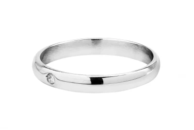 18ct White Gold Diamond Wedding Band 0.03ct
