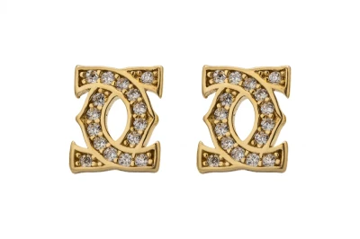9ct Yellow Gold Cubic Zirconia Stud Earrings