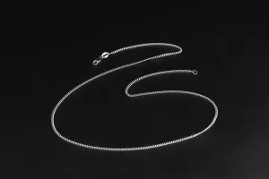 18ct White Gold Curb Chain 17" 4.7g