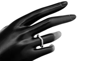 9ct White Gold Diamond Eternity Wedding Band 0.15ct