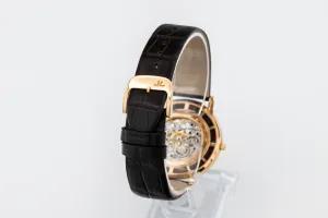 Jaeger LeCoultre Master Ultra Thin Squelette 38m Black Leather Q13425SQ 2017