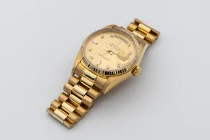 Rolex Day-Date 36mm 18ct Yellow Gold Presidential 18038 1988