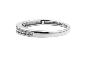 9ct White Gold Half Eternity Ring 0.15ct