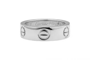 Cartier LOVE Ring Classic Model 1 Diamonds Platinum pt950 Gold Size 50