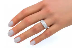 9ct White Gold Diamond Ring 0.26ct 2.5g