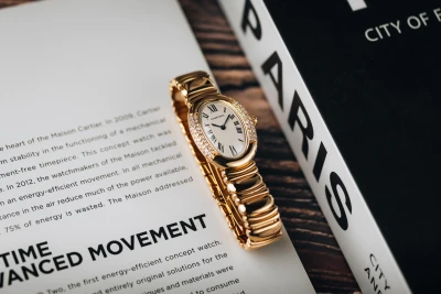 Cartier Baignoire Joaillerie Watch 32x22mm 18ct Yellow Gold 8057912/1541 1990s