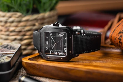 Cartier Santos De Cartier 39.8mm Black Leather WSSA0045 2025