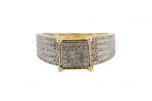 9ct Yellow Gold Diamond Ring 0.54ct 4.6g