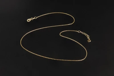 9ct Yellow Gold Anchor Link Chain 18” 1.8g