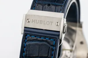 Hublot Classic Fusion 45mm Blue Rubber Bracelet 511.NX.7170.LR 2017