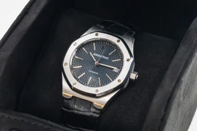 Audemars Piguet Royal Oak Automatic 36mm Black Leather 14800ST Circa 1993