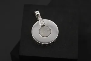 Bvlgari Optical Illusion Diamond & Onyx Spinning Pendant 0.95ct