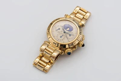 Cartier Pasha Perpetual Calendar 38mm 18ct Yellow Gold 30002 1991