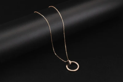 Cartier Rose Gold and Diamond Juste un Clou Necklace