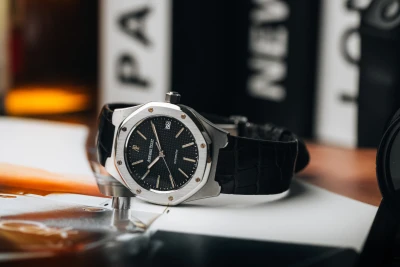 Audemars Piguet Royal Oak Automatic 36mm Black Leather 14800ST Circa 1993