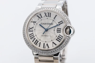 Cartier Ballon Bleu 36mm 18ct White Gold W69011Z4/3005 Circa 2010