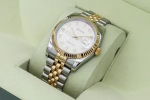 Rolex DateJust 36mm Steel & 18ct Yellow Gold Jubilee 116233 2008