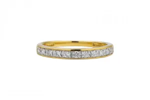 18ct Yellow Gold Diamond Eternity Ring 0.13ct