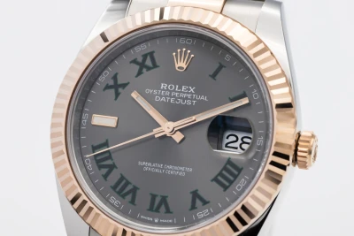 Rolex DateJust 41mm 'Wimbledon' Steel & 18ct Rose Oyster 126331 2019