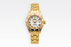 Rolex Lady-DateJust Pearlmaster 29mm 18ct Yellow Gold 69318 1997