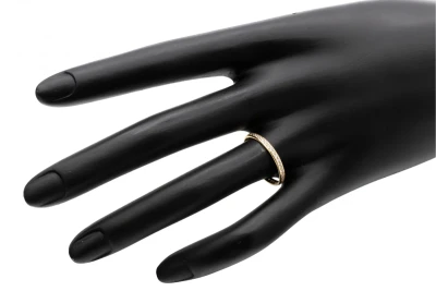 9ct Yellow Gold Cubic Zirconia Eternity Ring 1g