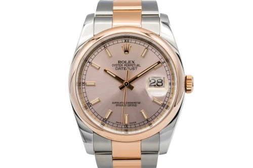 Rolex DateJust 36mm Steel & 18ct Rose Gold Oyster 116201 2015