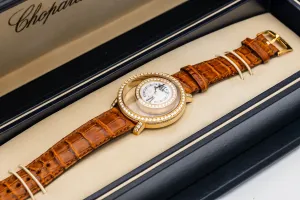 Chopard Happy Diamond 37mm Brown Leather 20/7229-20 Circa 2010