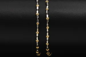 18ct White Gold & Yellow Gold Necklace 7.8g