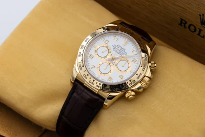 Rolex Cosmograph Daytona 40mm Brown Leather 16518 1996
