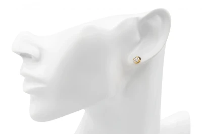 Round Brilliant Diamond Stud Earrings in 18ct Yellow Gold 0.70ct