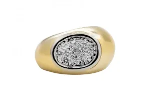 18ct Yellow Gold Oval Diamond Ring 0.30ct